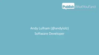 Latest Updates from Andy Lulham: Software Developer and IATI Enthusiast