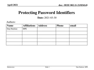 Protecting Password Identifiers in IEEE 802.11-21