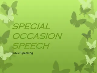 Special Occasion Speeches: Types and Examples