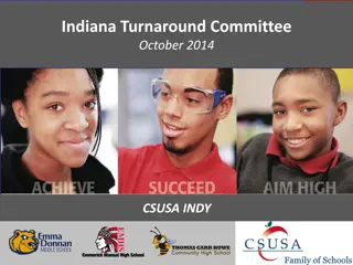 Indiana Turnaround Committee Review - Policy Refinements and Proposal