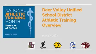 Athletic Training Overview in Deer Valley Unified School District