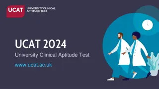 Overview of the UCAT 2024 University Clinical Aptitude Test