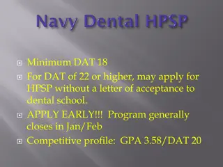 US Navy Healthcare Programs and Opportunities