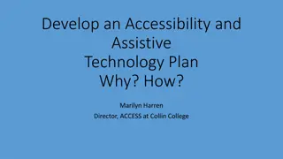 Developing an Accessibility and Assistive Technology Plan for Educational Institutions