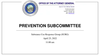 Prevention Subcommittee Substance Use Response Group (SURG) Meeting Highlights