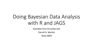 Bayesian Data Analysis with R and JAGS