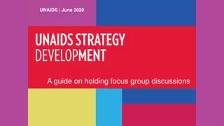 Guide for Holding Focus Groups to Shape AIDS Strategy Beyond 2021