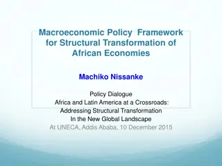 Macroeconomic Policy Framework for Structural Transformation of African Economies