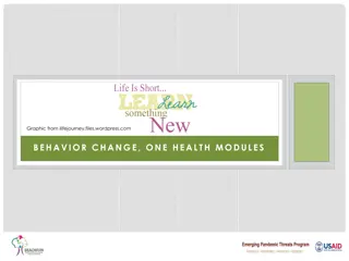 Behavior Change and Health Modules Overview