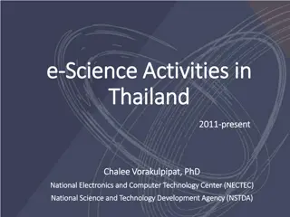 e-Science Activities in Thailand: 2011-Present