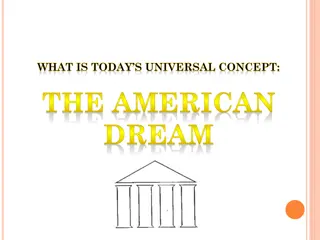 Exploring the Notions of the American Dream