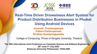 Real-Time Driver Drowsiness Alert System for Product Distribution Businesses in Phuket