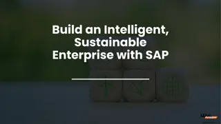 Build an Intelligent Sustainable Enterprise with SAP