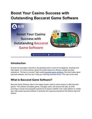 Boost Your Casino Success with Outstanding Baccarat Game Software (1)