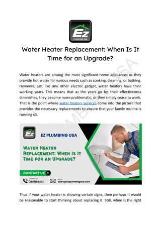 Water Heater Replacement_ When Is It Time for an Upgrade