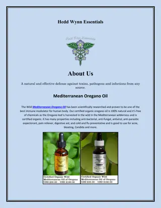 Certified Organic Oregano Oil, wildoiloforegano.com