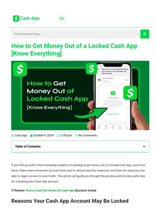 How to Get Money Out of a Locked Cash App