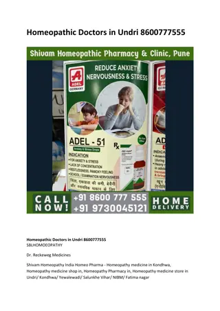 Homeopathic Doctors in Undri 8600777555