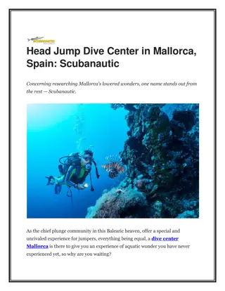 Head Jump Dive Center in Mallorca, Spain Scubanautic