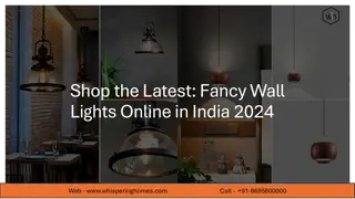 Buy Decorative Wall lights Online in India - Whispering Homes Order Now