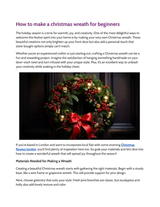 How to make a christmas wreath for beginners