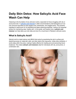 Daily Skin Detox How Salicylic Acid Face Wash Can Help