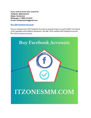 Buy USA Facebook Accounts - united states