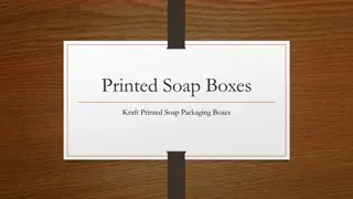 Printed Soap Boxes