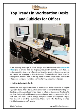 Top Trends in Workstation Desks and Cubicles for Offices