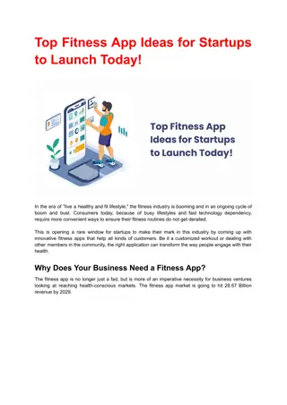 Top Fitness App Ideas for Startups to Launch in 2024