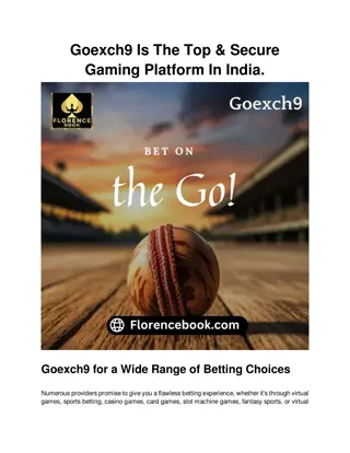 Goexch9 Is The Top & Secure Gaming Platform In India