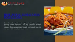 Best Indian Restaurants in New Jersey ppt