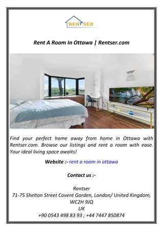 Rent A Room In Ottawa | Rentser.com