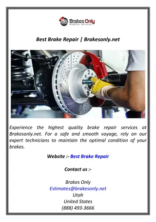 Best Brake Repair | Brakesonly.net