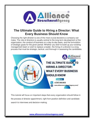 The Ultimate Guide to Hiring a Director What Every Business Should Know