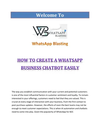 How to create a WhatsApp Business chatbot easily