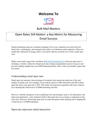 Open Rates Still Matter: a Key Metric for Measuring  Email Success