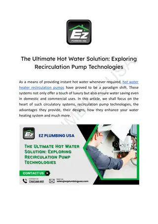 The Ultimate Hot Water Solution_ Exploring Recirculation Pump Technologies