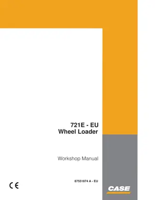 CASE 721E-EU Wheel Loader Service Repair Manual Instant Download