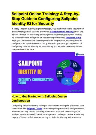 Sailpoint Online Training | Sailpoint Online Course