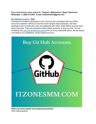 Buy GitHub Accounts in USA