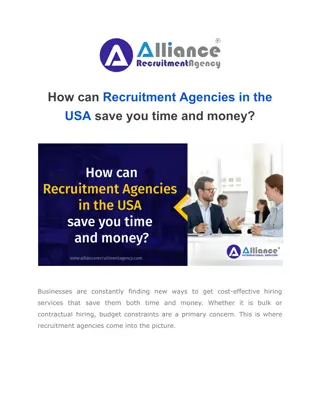 How can Recruitment Agencies in the USA save you time and money