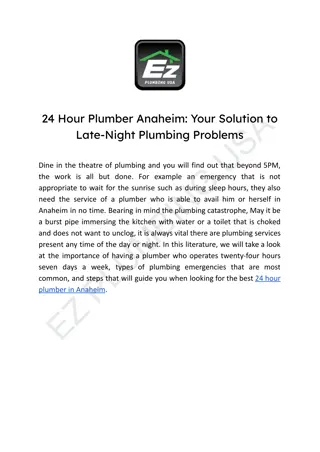 24 Hour Plumber Anaheim_ Your Solution to Late-Night Plumbing Problems