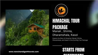 CHANDIGARH TO HIMACHAL TOUR PACKGE BY NEW CHANDIGARH TRAVELS...................