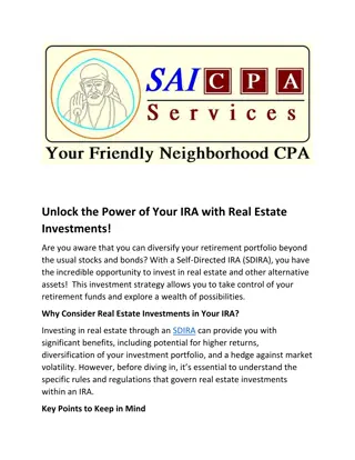 Unlock the Power of Your IRA with Real Estate Investments