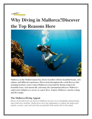 Why Diving in Mallorca Discover the Top Reasons Here