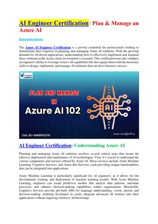 Microsoft Azure AI Engineer Training - Ai 102 Certification