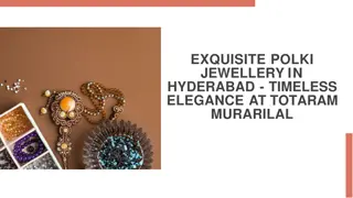 Exquisite Polki Jewellery in Hyderabad - Timeless Elegance at Totaram Murarilal