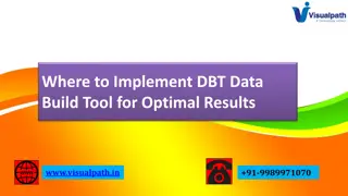 Data Build Tool Training | Best Online DBT Courses