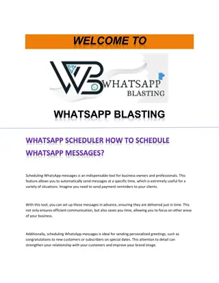 WhatsApp Scheduler How to schedule WhatsApp messages